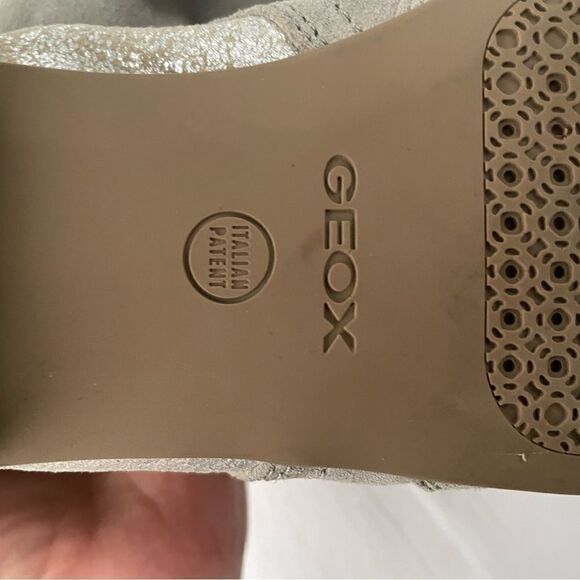 GEOX tan with metallic Marlyna booties size 40 (size 10) - Picture 11 of 12